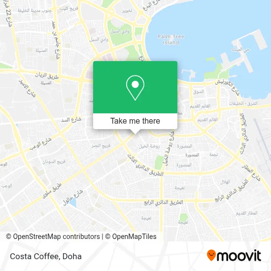 Costa Coffee map
