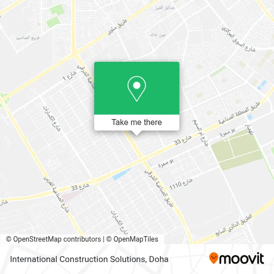 International Construction Solutions map