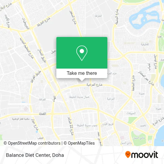 Balance Diet Center map
