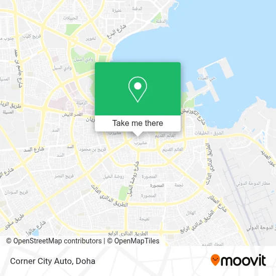 Corner City Auto map