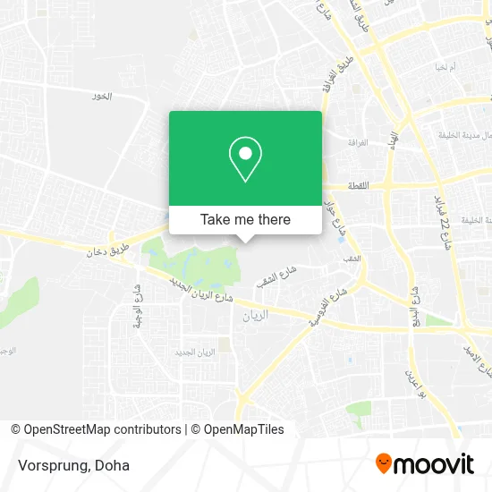 Vorsprung map