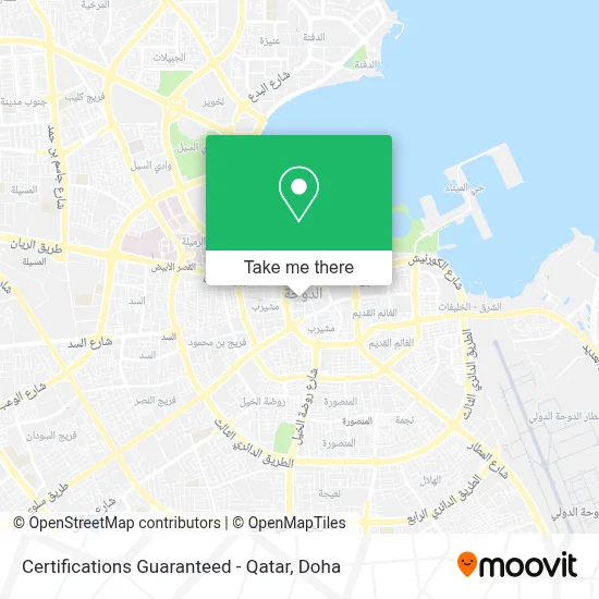 Certifications Guaranteed - Qatar map