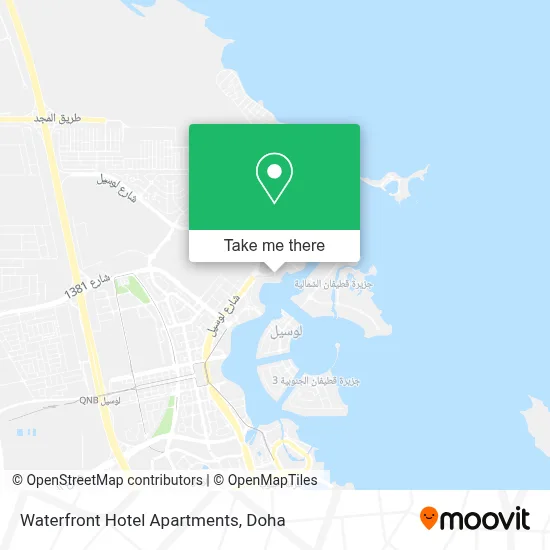 Waterfront Hotel Apartments map