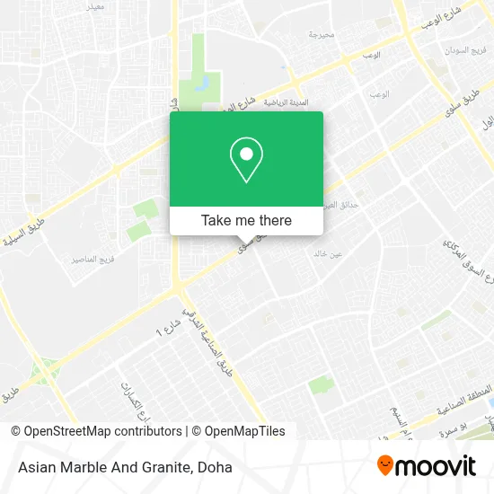 Asian Marble And Granite map