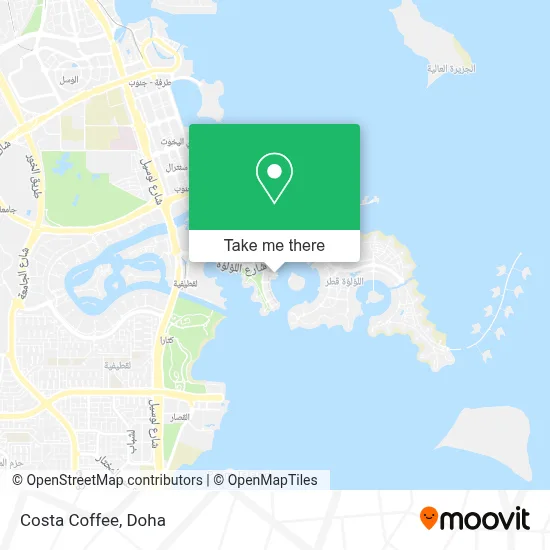 Costa Coffee map