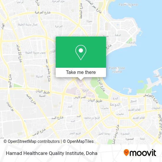 Hamad Healthcare Quality Institute map