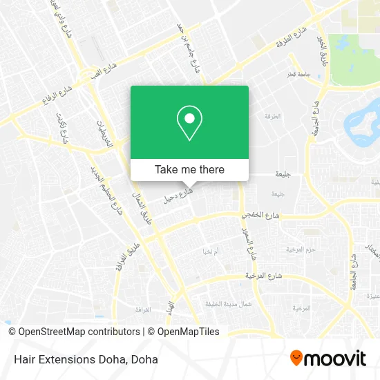 Hair Extensions Doha map