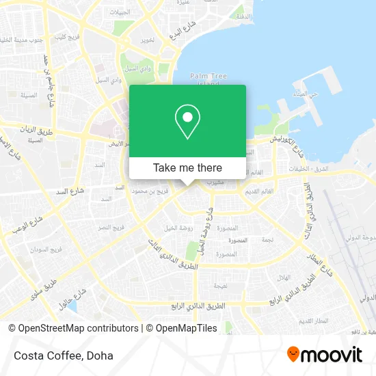 Costa Coffee map