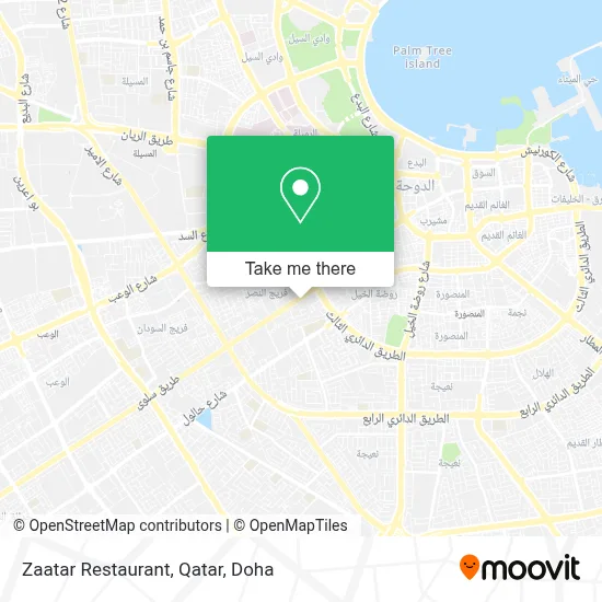 Zaatar Restaurant, Qatar map