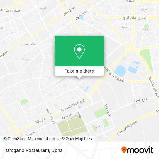 Oregano Restaurant map