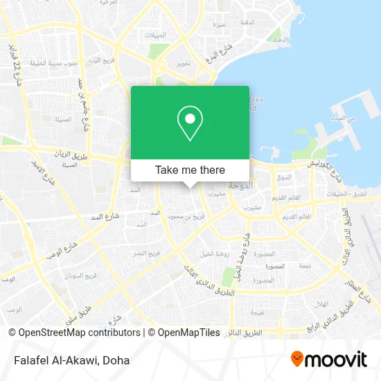 Falafel Al-Akawi map