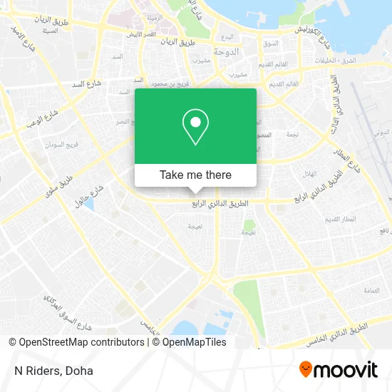N Riders map