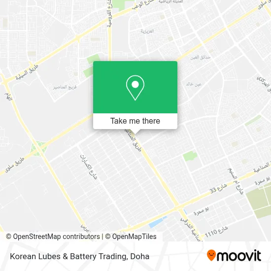 Korean Lubes & Battery Trading map