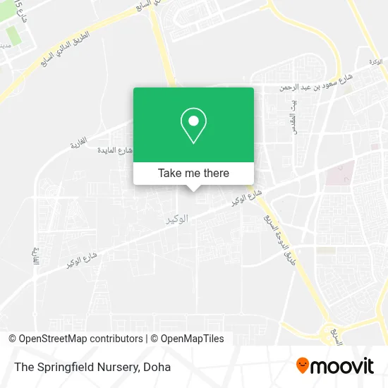 The Springfield Nursery map