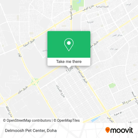 Delmoosh Pet Center map