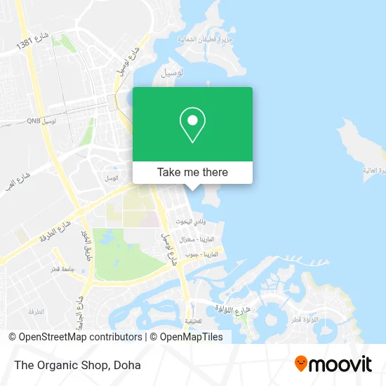 The Organic Shop map