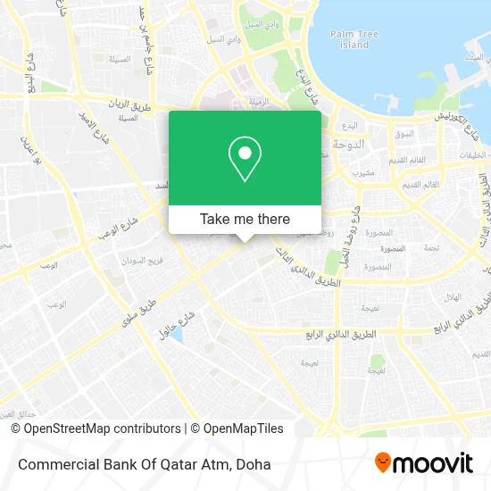 Commercial Bank Of Qatar Atm map