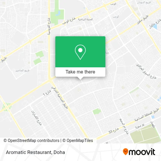Aromatic Restaurant map