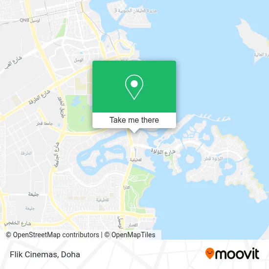 Flik Cinemas map