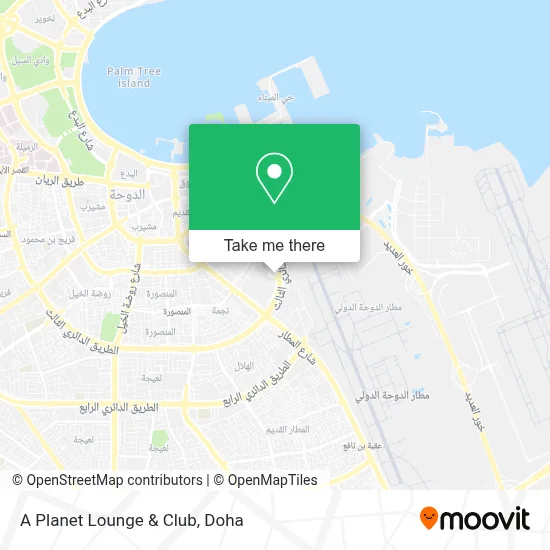 A Planet Lounge & Club map