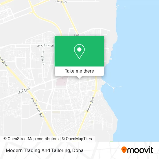 Modern Trading And Tailoring map
