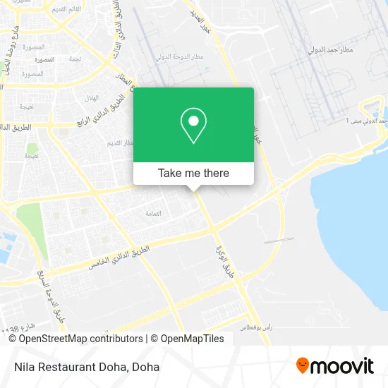 Nila Restaurant Doha map