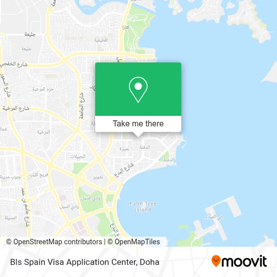 Bls Spain Visa Application Center map