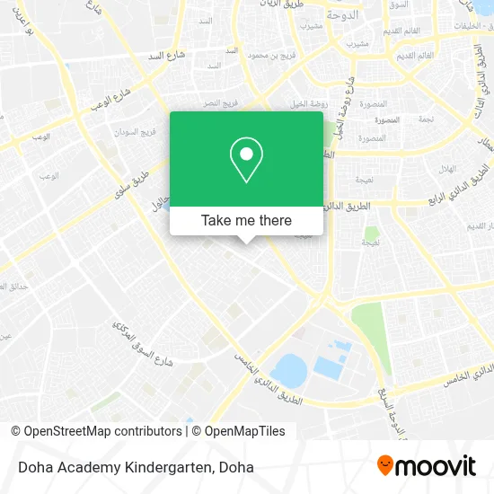 Doha Academy Kindergarten map