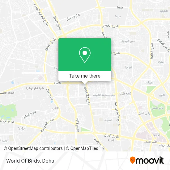 World Of Birds map