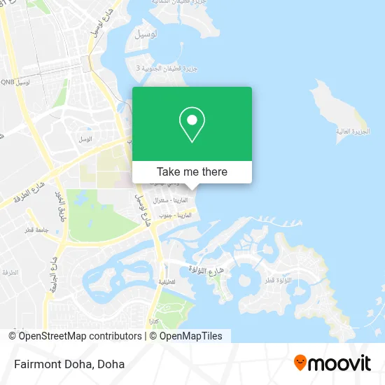 Fairmont Doha map