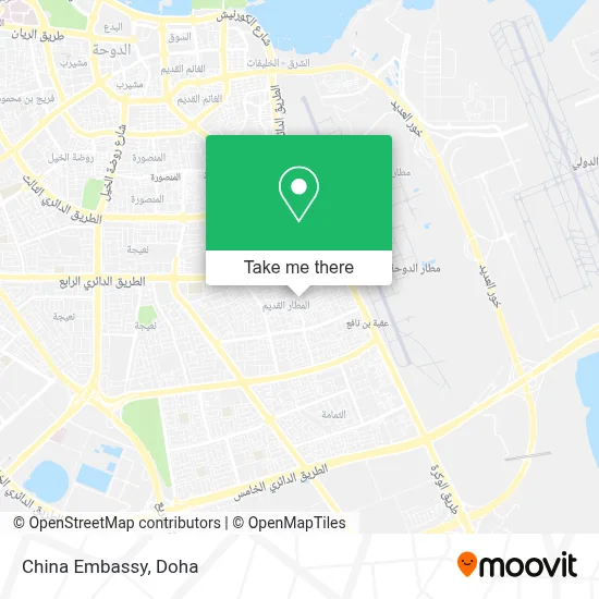 China Embassy map