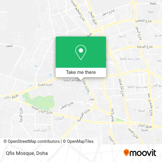 Qfis Mosque map