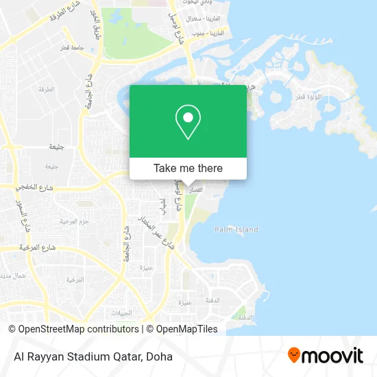 Al Rayyan Stadium Qatar map
