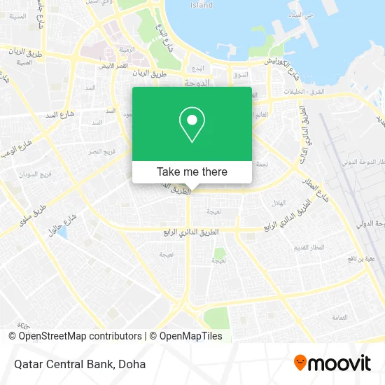 Qatar Central Bank map