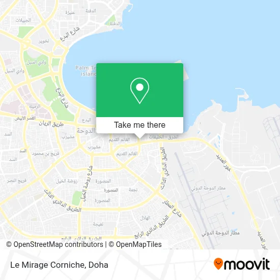 Le Mirage Corniche map