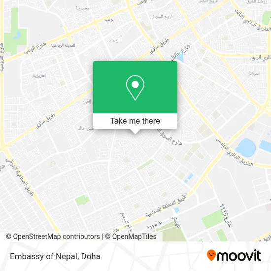 Embassy of Nepal map