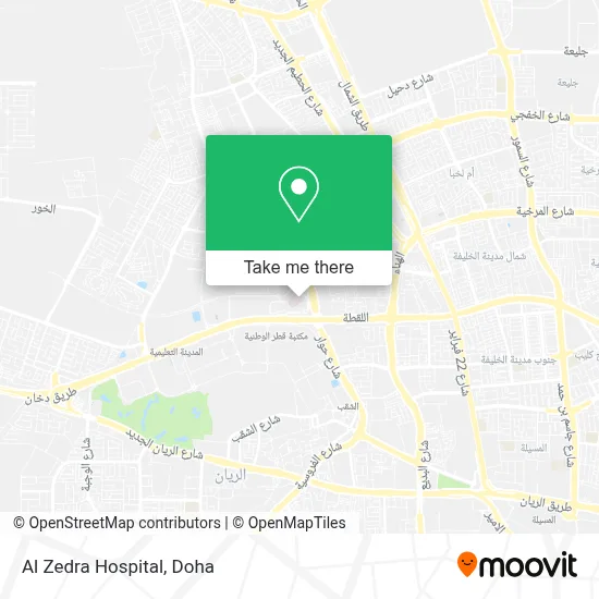 Al Zedra Hospital map