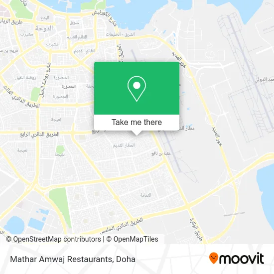 Mathar  Amwaj Restaurants map