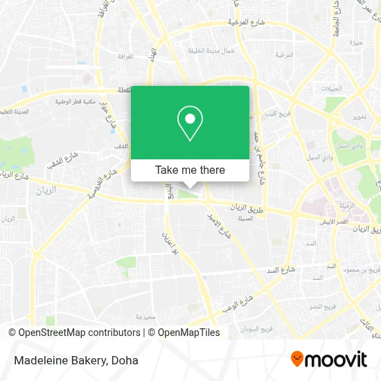 Madeleine Bakery map