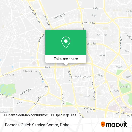 Porsche Quick Service Centre map