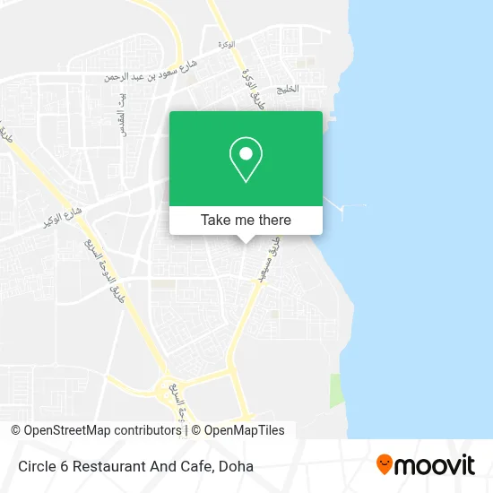 Circle 6 Restaurant And Cafe map