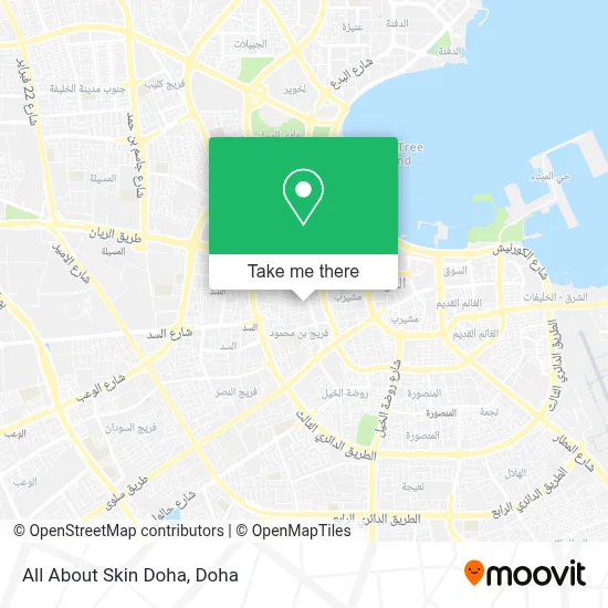 All About Skin Doha map