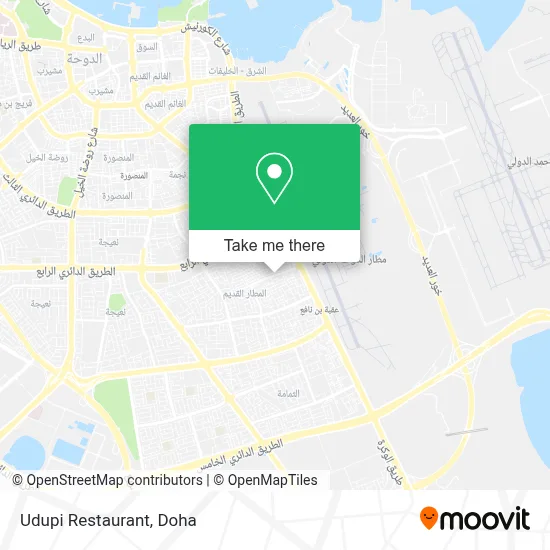 Udupi Restaurant map