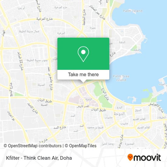 Kfilter - Think Clean Air map