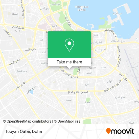 Tebyan Qatar map