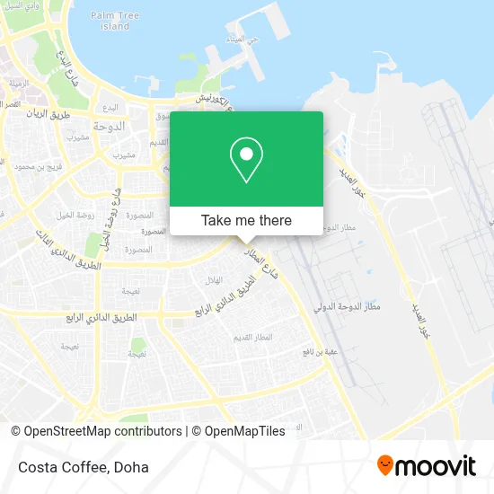 Costa Coffee map