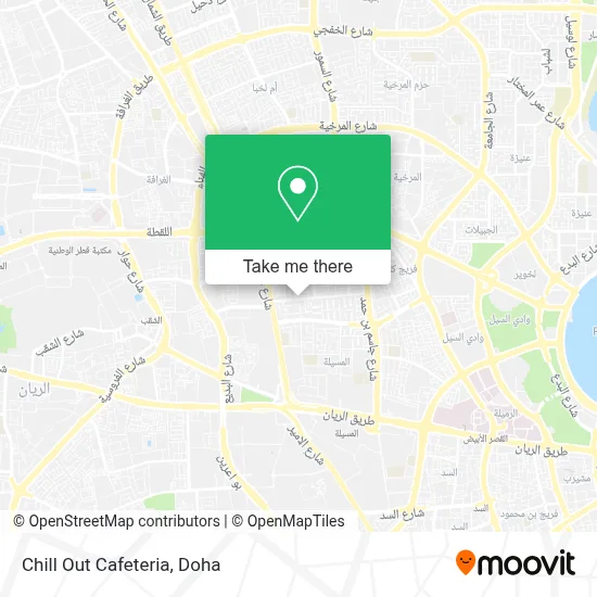 Chill Out Cafeteria map
