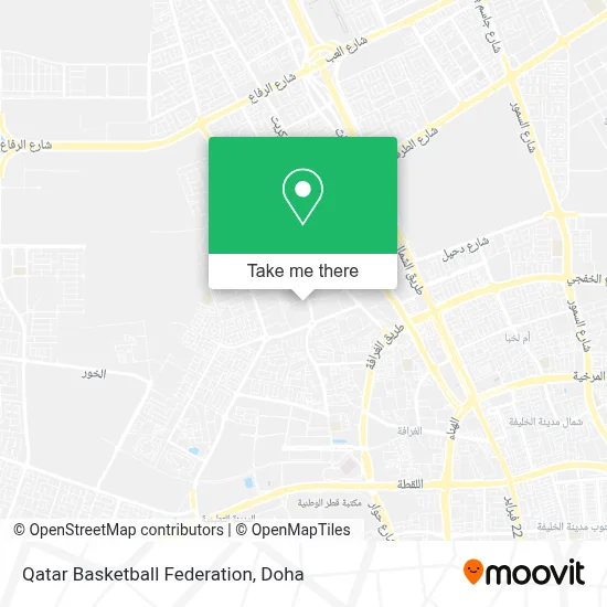 Qatar Basketball Federation map