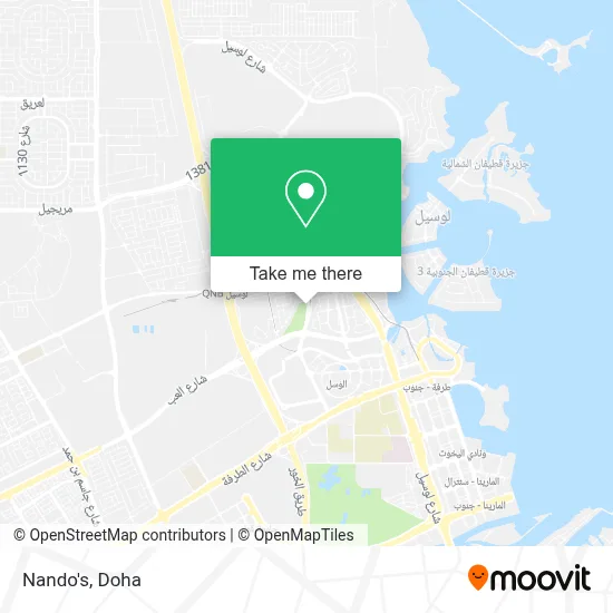 Nando's map