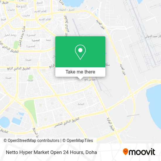 Netto Hyper Market Open 24 Hours map
